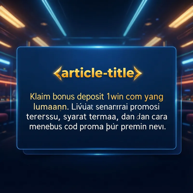 Bonus 1win com