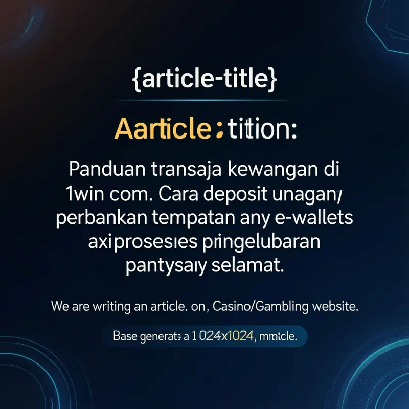Deposit Withdraw 1win
